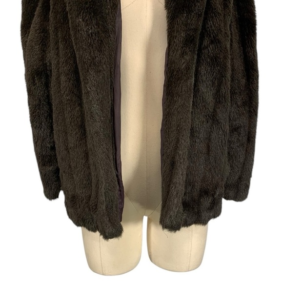 Vintage Orleon De Paris Faux Fur Coat Size Small - Picture 6 of 11